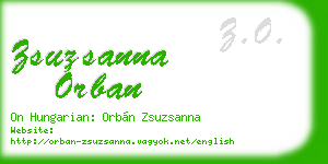 zsuzsanna orban business card